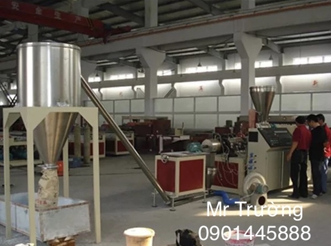 Máy tạo hạt nhựa PVC Cắt nóng làm mát gió