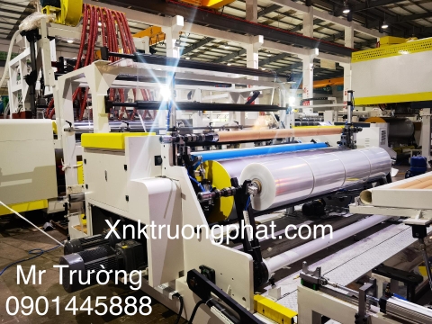 Máy cán màng stretch kiểu mới 3-5 lớp khổ 2m