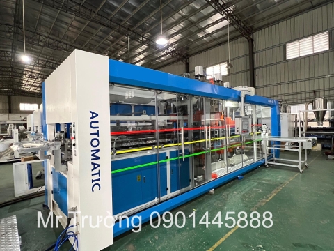 máy làm khay điện tử, làm khay nhựa định hình  liên hoàn