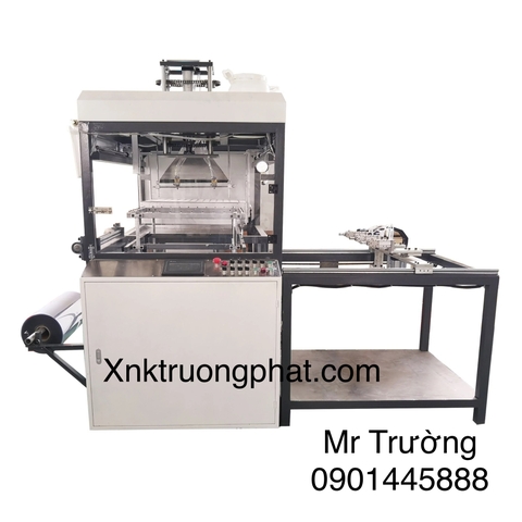 Máy định hình khay nhựa bán tự động