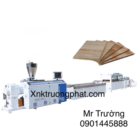 Máy đùn tấm ốp tường nhựa giả gỗ wpc