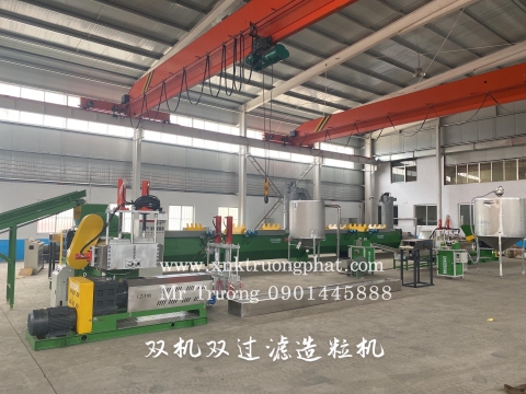 Dây chuyền băm rửa tái chế hạt nhựa tái sinh