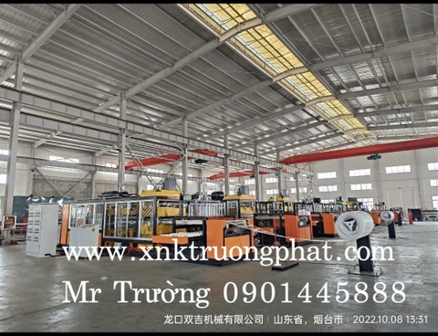 Dây chuyền máy làm hộp cơm xốp, khay xốp, khay thuỷ sản