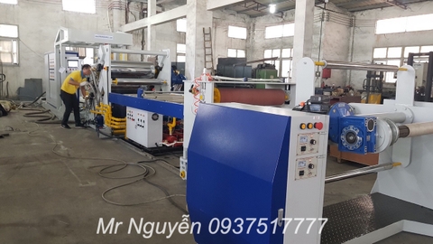 Máy cán màng nhựa PP PS khổ 800mm