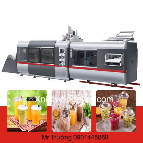 Máy định hình cốc nhựa kiểu khuôn lật cao tốc