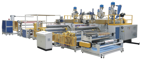 Máy tạo màng khí 5 lớp 1600mm-thiết kế đùn kép