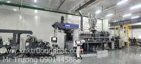 máy cán màng pet trục vít đơn miễn sấy, kiểu thoát khí