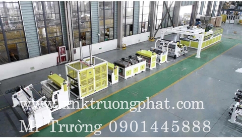 Máy cán màng PET trục vít đôi miễn sấy