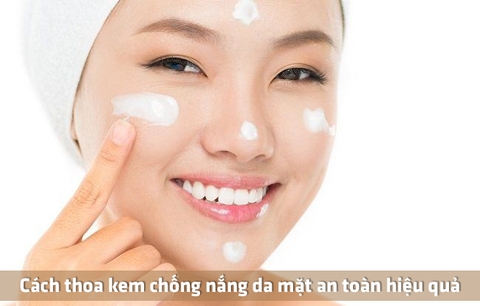 BÔI KEM CHỐNG NẮNG NHƯ NÀO LÀ ĐÚNG