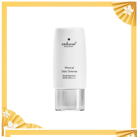 Nhũ tương chống nắng vật lý nhật Sakura Physical Daily Defense SPF 50+ PA ++++ 60g