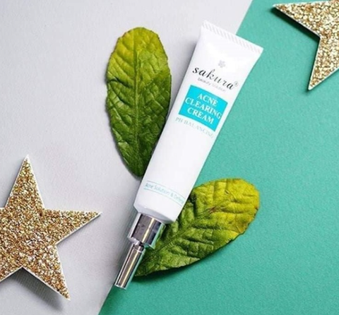 Kem trị mụn nhật tốt nhật tốt nhất, Kem trị mụn Sakura acne clearing cream 25gr