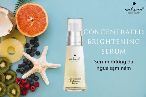 Serm dưỡng trắng da Nhật, trắng da, ngừa nám Sakura Concentrated Brightening Serum