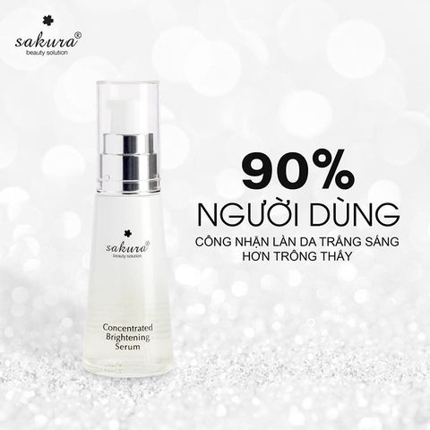 Serm dưỡng trắng da Nhật, trắng da, ngừa nám Sakura Concentrated Brightening Serum