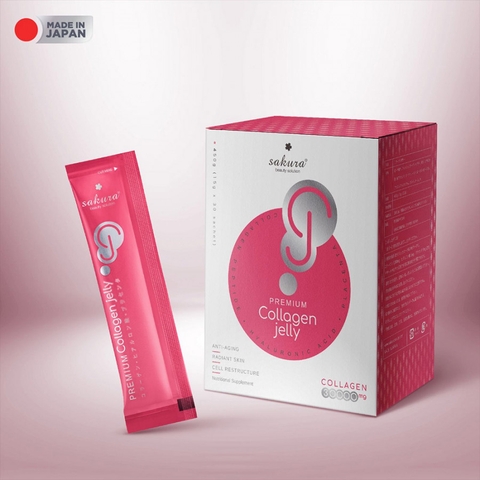 Sakura Premium Collagen Jelly - Thạch Collagen sáng da, chống lão hoá