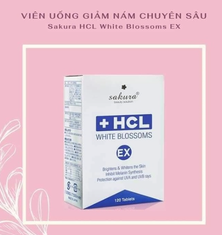 Viên uống trị nám nội tiết HCL White Blossoms EX EX 120 viên/ hộp