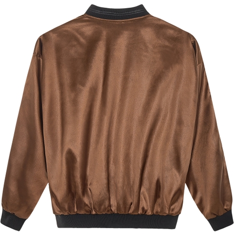 FOAM BOMBER JACKET/Brown