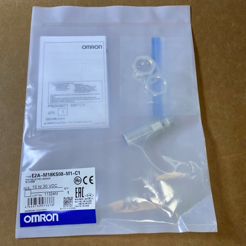 Cảm biến tiệm cận Omron E2A-M18KS08-M1-C1 M18 8mm NPN NO