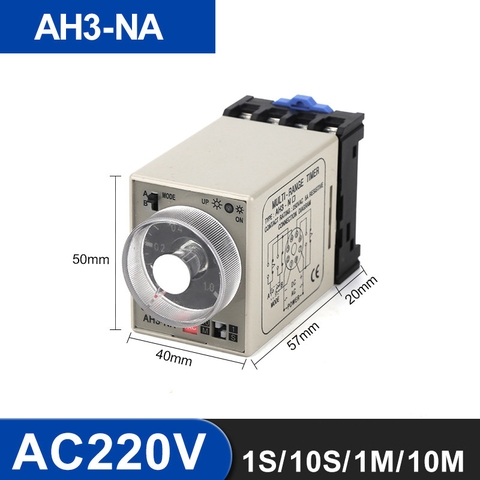 Rơ le thời gian đa năng AH3-NA/AH3-NB/AH3-NC AC 220V
