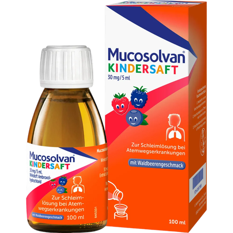 Siro trị ho, long đờm Mucosolvan Đức (0 tháng+)