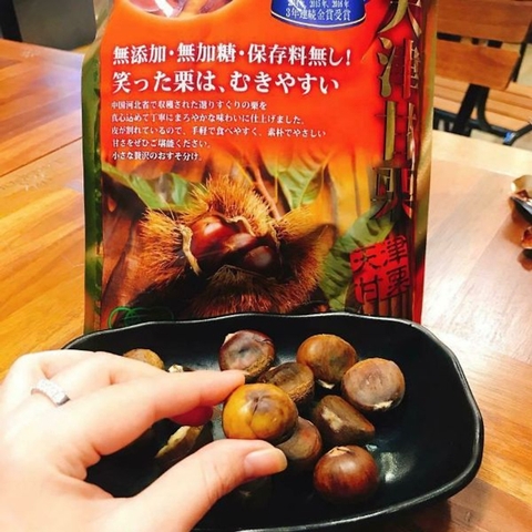 Hạt dẻ hấp tách vỏ cao cấp Nhật Bản