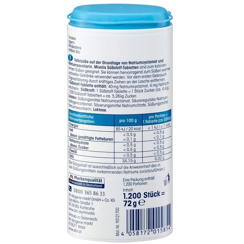 Đường ăn kiêng Mivolis Đức