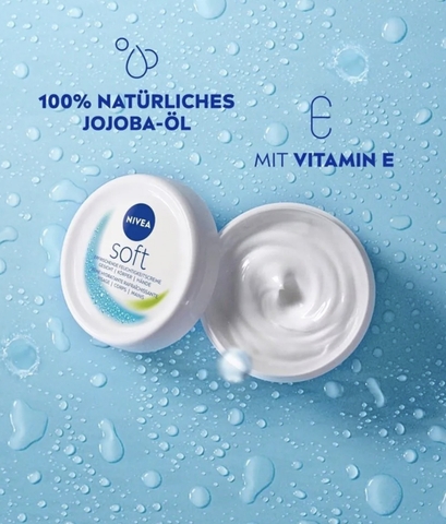 Kem dưỡng da Nivea Soft 200ml Đức