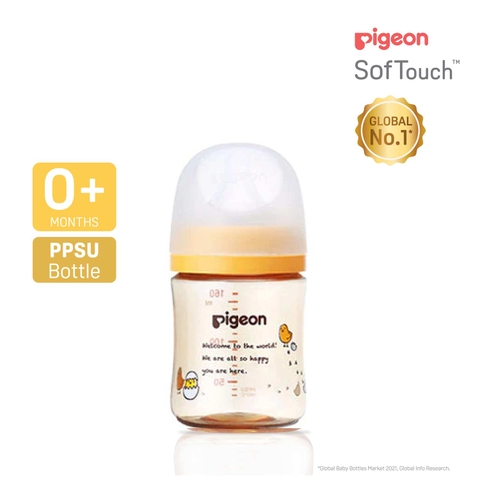 Bình sữa Pigeon PPSU in họa tiết