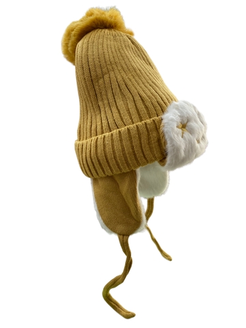 Mũ len trùm tai họa tiết ngôi sao