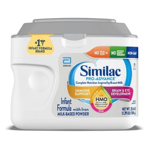 Sữa bột Similac Pro - Advance Non HMO - GMO cho bé từ 0 - 12 tháng 964g (Hộp nhựa)