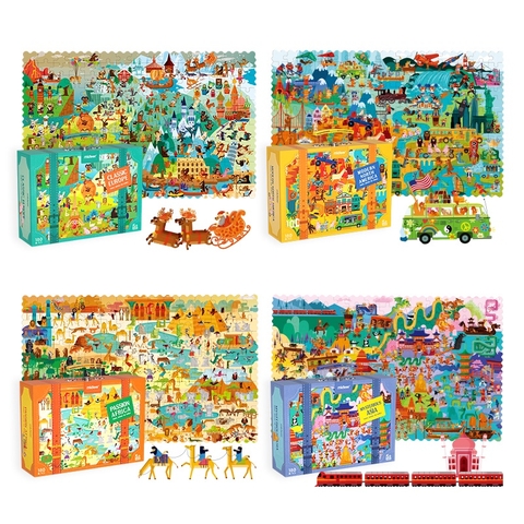 Bộ vali ghép hình châu lục Mideer (5 tuổi+)