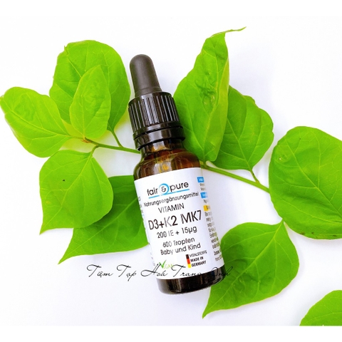 D3K2 Fair & Pure Đức 100% từ thực vật cho bé