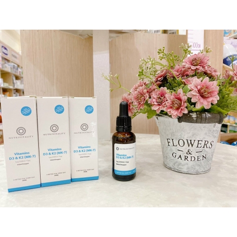 D3K2 MK7 Nutrivitality cho bé