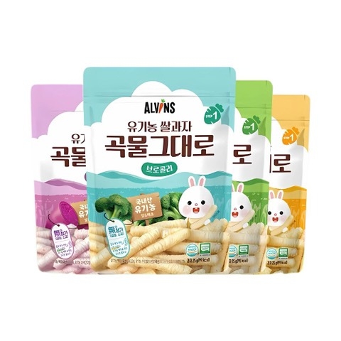 Bánh gạo que hữu cơ Alvins cho bé