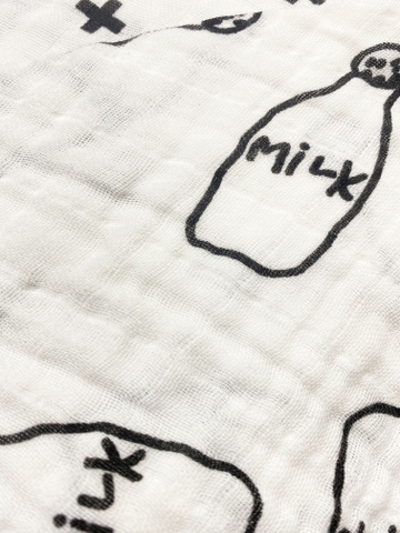 Set 5 yếm xô 4 lớp Họa tiết đen trắng