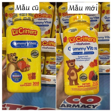 Kẹo dẻo Vitamin tổng hợp Lil Critters (2 tuổi+)