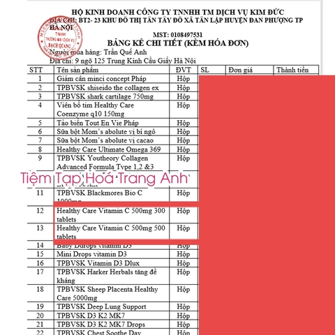 Viên ngậm Vitamin C 500mg Healthy Care Úc