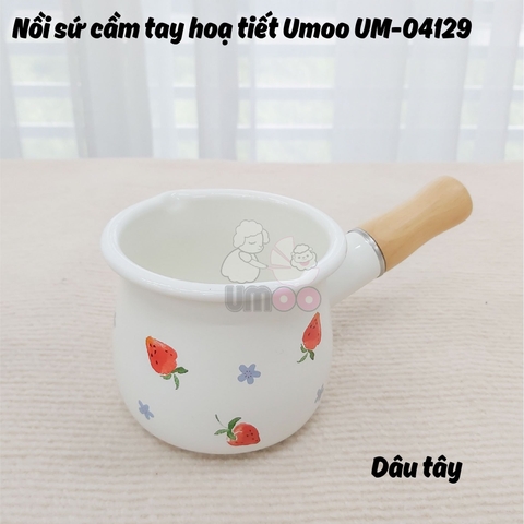 Nồi sứ cầm tay họa tiết Umoo UM-04129