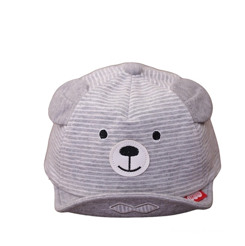 Mũ lưỡi trai kẻ Gấu cho bé