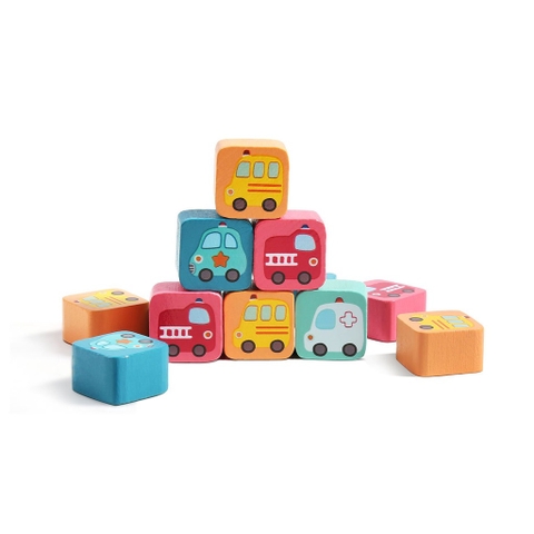 Bộ cờ cá ngựa ô tô gỗ Top Bright