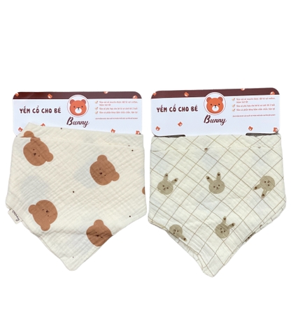 Set 2 yếm xô tam giác Bunny