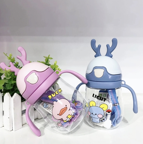 Bình nước chống sặc mẫu Hươu 300ml