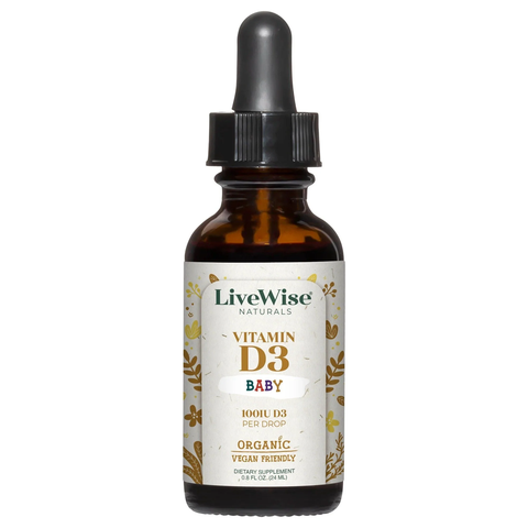 Vitamil D3 hữu cơ Livewise Mỹ dạng nhỏ giọt (0 tháng+)