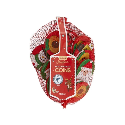 Túi Socola đồng xu Ông Già Tuyết 150g
