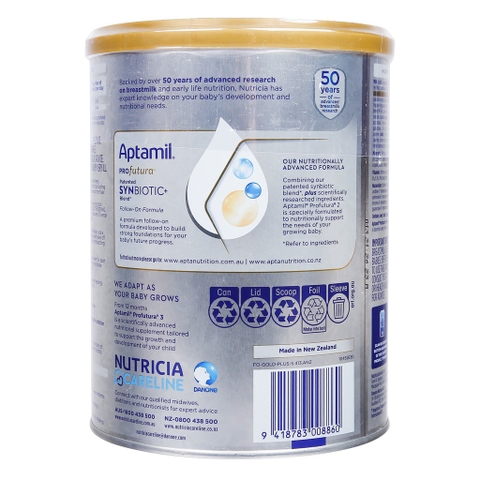 Sữa Aptamil Profutura Úc số 2 900g cho bé (6-12M)