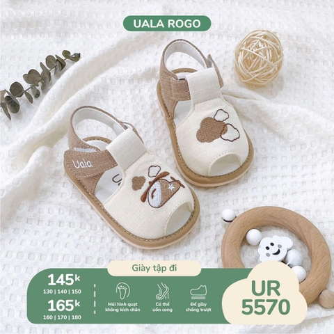 Dép tập đi hình máy bay nâu Uala rogo