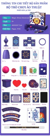 Bộ ảo thuật Mideer My First Magic Show 36 Tricks (6 tuổi+)