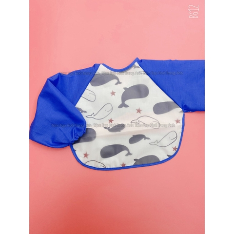 Áo yếm ăn dặm dài tay cho bé