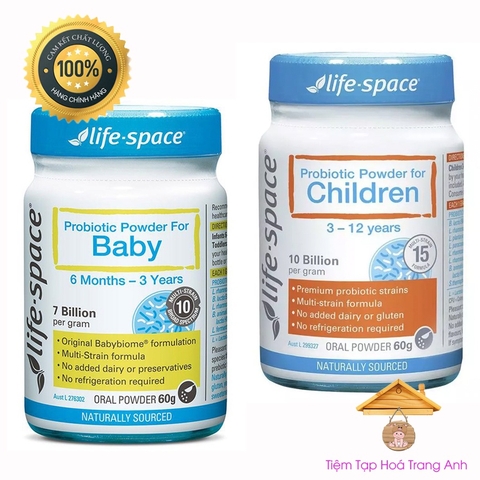 Men vi sinh Life Space Probiotic Powder for Baby 60g