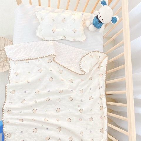 Chăn xô muslin hạt đậu Monona