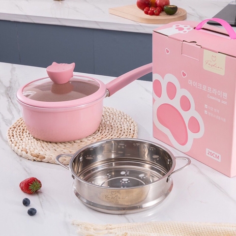 Bộ nồi chảo đá Fashion Mèo